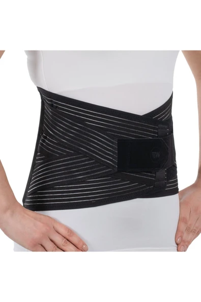Wingmed Lumbosakral Korse 26cm Siyah Kumaş 2 No: L/xl Bedenler Için ürün görseli 1
