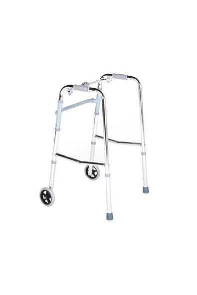MEDİKALCİM Comfort Plus KY912L Tekerlekli Alüminyum Walker İthal ürün görseli 1