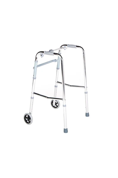 MEDİKALCİM Comfort Plus KY912L Tekerlekli Alüminyum Walker ürün görseli 1