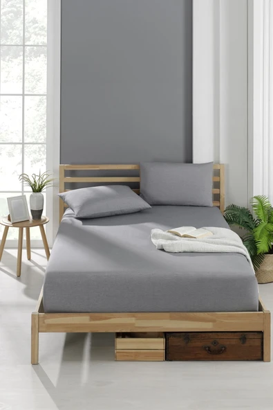 Battal Boy Ranforce 57 Tel Lastikli Çarşaf Seti 180x200 (2 Yastık Kılıfı Dahil) ürün görseli 1