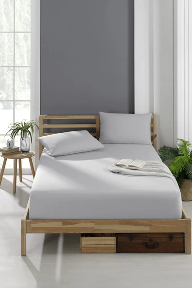 Battal Boy Ranforce 57 Tel Lastikli Çarşaf Seti 180x200 (2 Yastık Kılıfı Dahil) ürün görseli 1