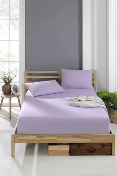 Battal Boy Ranforce 57 Tel Lastikli Çarşaf Seti 180x200 (2 Yastık Kılıfı Dahil) ürün görseli 1
