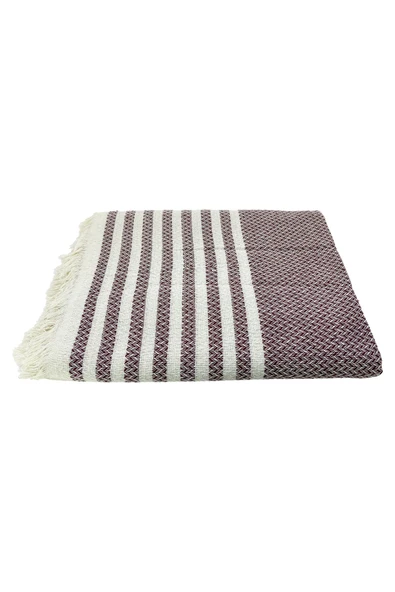 Örgü Desenli Saçaklı Tek Kişilik Pike 170x220 Cm ürün görseli 1