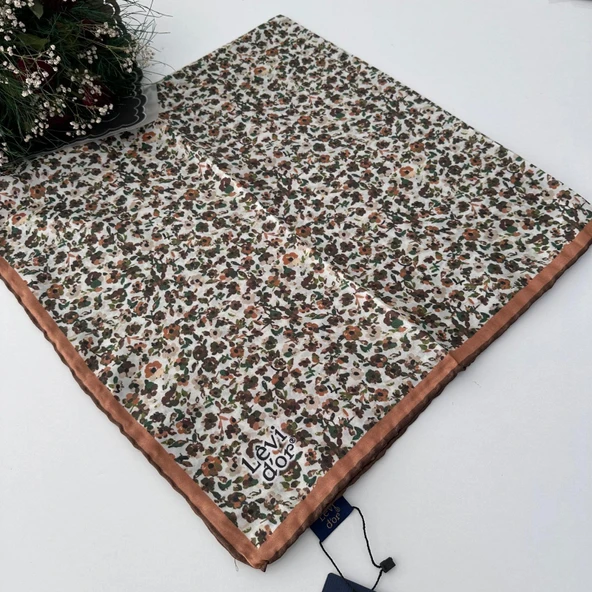 Levi'dor Kristal Eşarp Yeni Sezon Efsane Çiçek Desen LTK9007 ürün görseli 1