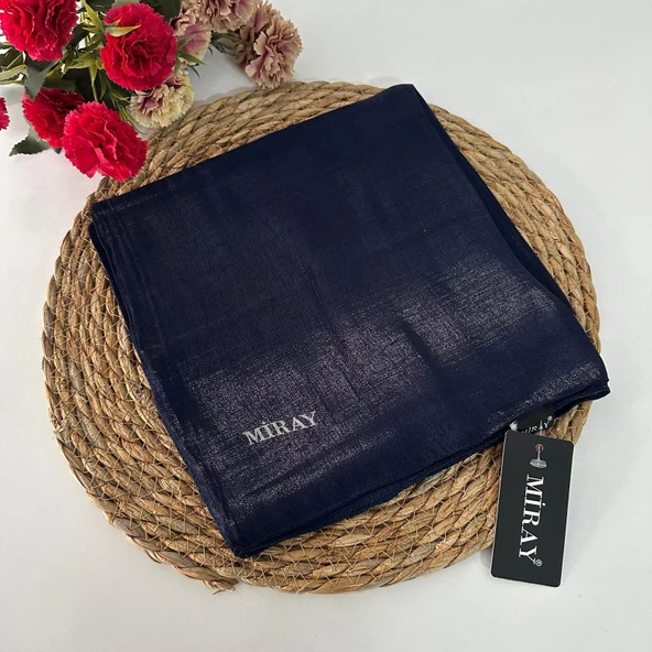 Miray Abiye Premium Eşarp Koyu Lacivert MAE0102 ürün görseli 1