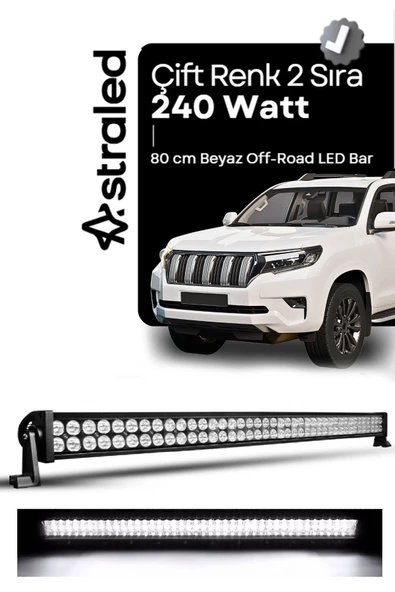 ASTRALED  80cm 240W Off Road Tepe Lambası Led Bar Beyaz Aydınlatma ürün görseli 1