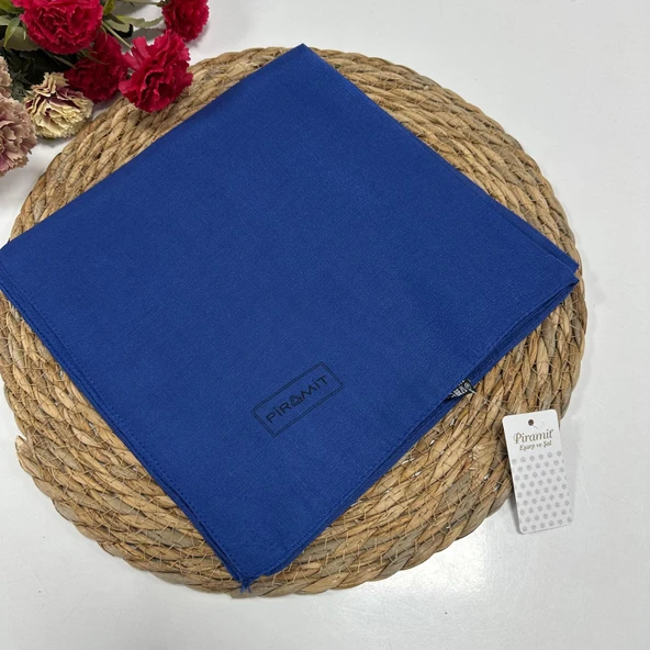 Piramit Kehribar Eşarp Saks LTP0204 ürün görseli 1