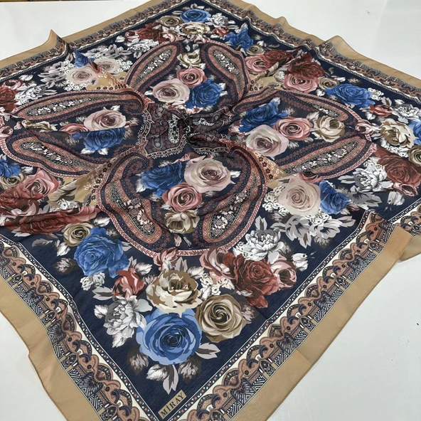 Miray 120 cm Nevada Pamuk Lüx Eşarp  BYK0512 ürün görseli 1