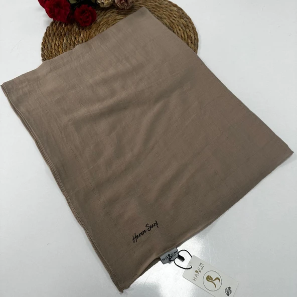 Harem Nilda Pamuk Şal Latte HFN0111 ürün görseli 1