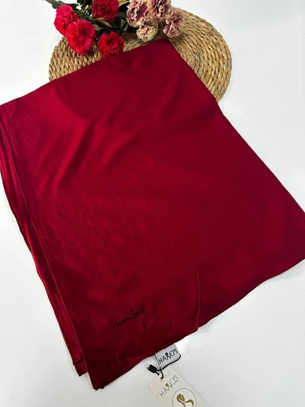 Harem Asya Pamuk Şal Bordo HFA0150 ürün görseli 1