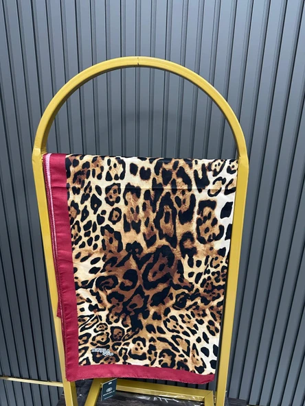 Bonjela Soft Pamuklu Şal Leopar Desen LBS1010 ürün görseli 1