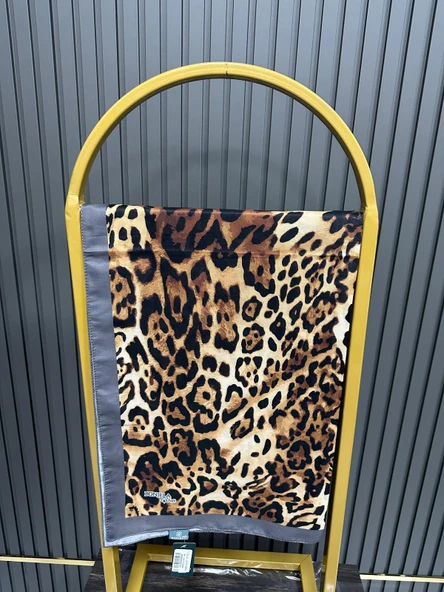 Bonjela Soft Pamuklu Şal Leopar Desen LBS1006 ürün görseli 1