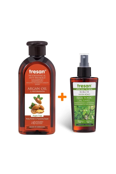 Argan Yağı Kırılma Karşıtı Şampuan 300ml- Kayın Ağacı Güçlendirici-canlandırıcı Tonik 125ml ürün görseli 1