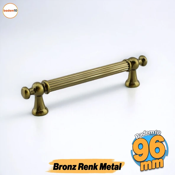Selçuk Antik Sarı Metal Kulp 96 mm -9.6 cm Mobilya Çekmece Mutfak Dolabı Dolap Kulpları Kulbu Kulpu ürün görseli 1