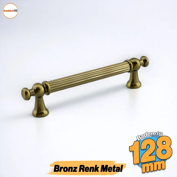 Selçuk Antik Sarı Metal Kulp 128 mm 12.8 cm Mobilya Çekmece Mutfak Dolabı Dolap Kulpları Kulbu Kulpu ürün görseli 1