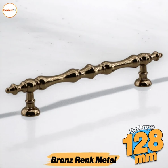 Nilay Bronz Metal Kulp 128 mm - 12.8 cm Mobilya Çekmece Mutfak Dolabı Dolap Kulpları Kulbu Kulpu ürün görseli 1