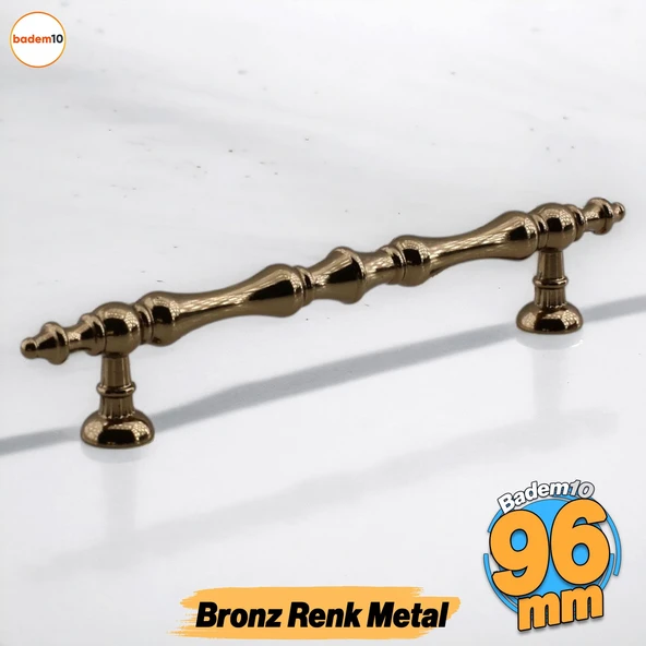 Nilay Bronz Metal Kulp 96 mm - 9.6 cm Mobilya Çekmece Mutfak Dolabı Dolap Kulpları Kulbu Kulpu ürün görseli 1