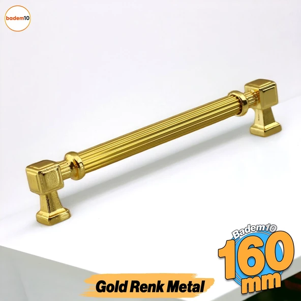 Talas Gold Altın Metal Kulp 160 mm - 16 cm Mobilya Çekmece Mutfak Dolabı Dolap Kulpları Kulbu Kulpu ürün görseli 1