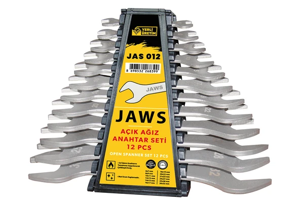 Eltos JAS012 JAWS Açık Ağız Anahtar Seti 12’li ürün görseli 1