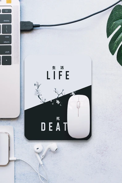SonicTouch Life and Death Pürüzsüz Yüzey Kaymaz Taban Dikişsiz Kenar Gamer Oyuncu Mouse Pad 19x23cm ürün görseli 1