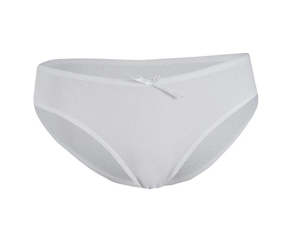 6 Adet Yıldız Bayan Likralı Kaşkorse Bikini Külot Beyaz 3550 ürün görseli 1