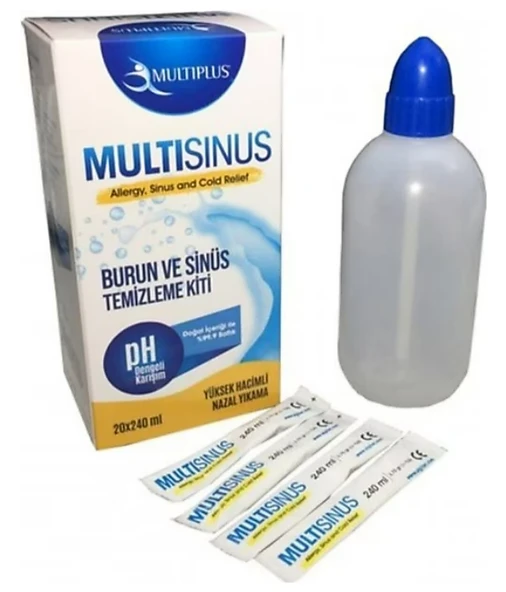 Multiplus MultiSinüs 20x240 ml Burun Yıkama Kiti ürün görseli 1