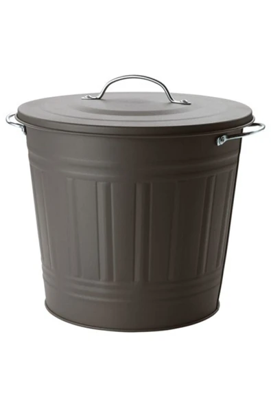 Ikea Knodd Çöp Kutusu 16 Litre, Çelik, Gri Renk Kapaklı ürün görseli 1