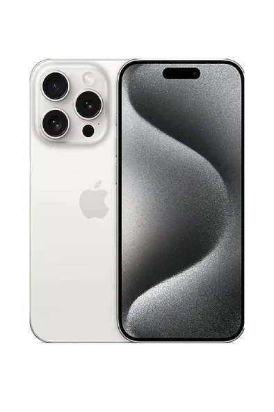 Yenilenmiş Apple iPhone 15 Pro 128GB Beyaz Titanium BGrade ürün görseli 1