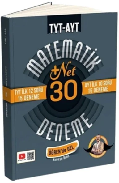 Bıyıklı Matematik TYT İlk 12 AYT İlk 10 Soru Matematik 30 Deneme ürün görseli 1