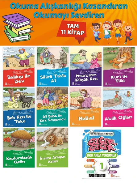 1.Sınıf Okuma Alışkanlığı Kazandıran Okumayı Sevdiren Tam 11 Kitap 2 ürün görseli 1
