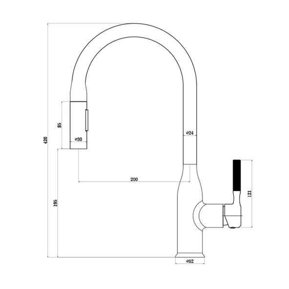 Newarc Spiralli Evye Bataryası Krom 900591 - Resim 2