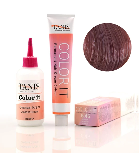 TANİS COLOR-IT (100 ML) Permanent Saç boyası 5.45 (Maun) ürün görseli 1