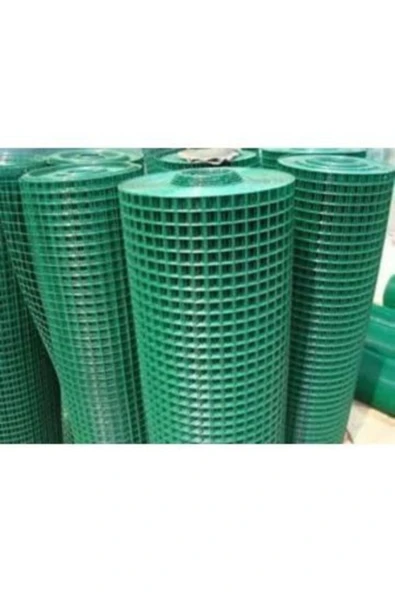 Yamanlar Pvc Kaplı Puntalı Yeşil Tel 12x12 Gözaralıklı 1,20 M Eninde Kafes Teli Kümes Teli 1,20x5 Metre ürün görseli 1