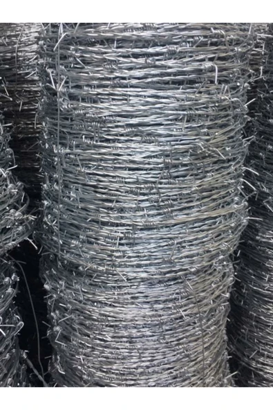 777 Çelik (3,2GR) Çift Bükümlü Dikenli Bahçe Teli 1.70x1.50 Mm 250 Metre ürün görseli 1