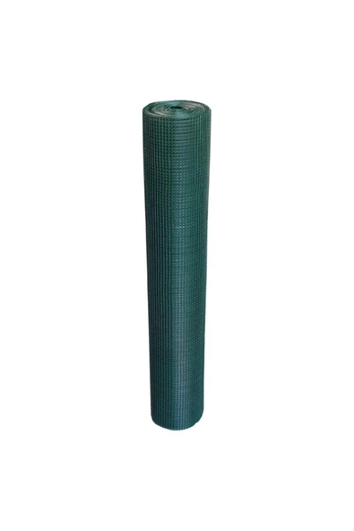 Puntalı Pvc Kaplı Çit Teli 12 Mm X 12 Mm Gözlü 100 Cm Yüksekliğinde 25 Mt ürün görseli 1