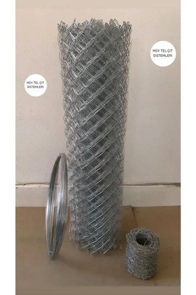 Bahçe Çit Takımı 7x7 Göz 2mm (150CM X 20MT) Çit Teli -2kg ( 60mt) Gergi Teli l ürün görseli 1