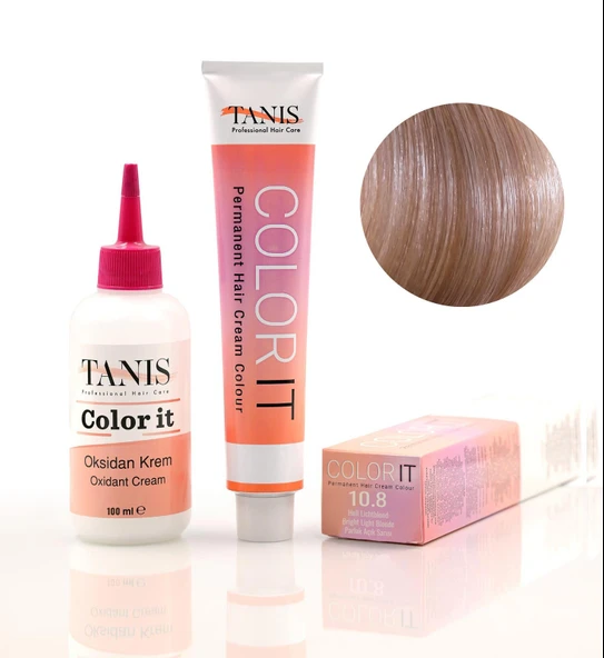 TANİS COLOR-IT (100 ML) Permanent Saç boyası 10.8 (Parlak Açık Sarışın) ürün görseli 1