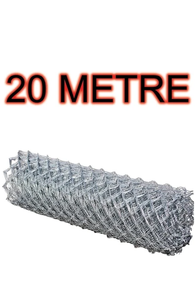 YMN 2mm Kalınlık - 7*7 Göz - (1.5m*20m) Helezon Tel Örgü Bahçe Teli Çit Teli Galvanizli Tel Örgü ürün görseli 1