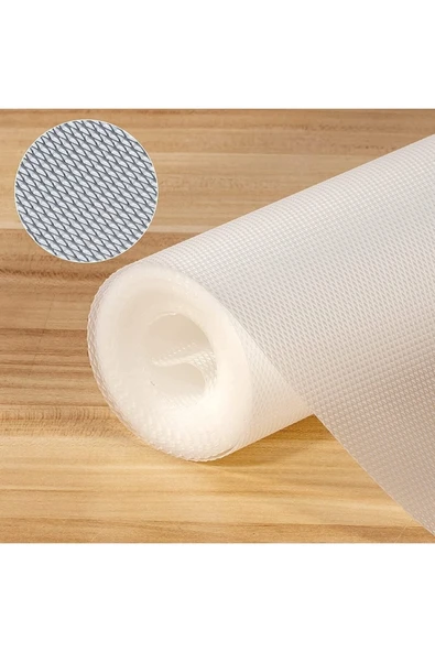 King Mop Eva Kaymaz 45cm X 10 Metre Şeffaf Kaymaz Raf Dolap Içi Ve Çekmece Içi Örtüsü ürün görseli 1