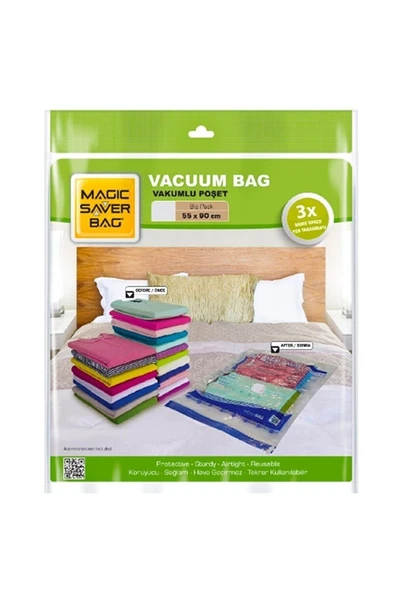 MAGİC SAVER Bag Xl 55x90cm Tekli Vakumlu Hurç ürün görseli 1