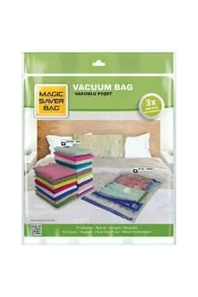 MAGİC SAVER 80x100 Extra Extra Large Vakumlu Poşet Hurç - Resim 2