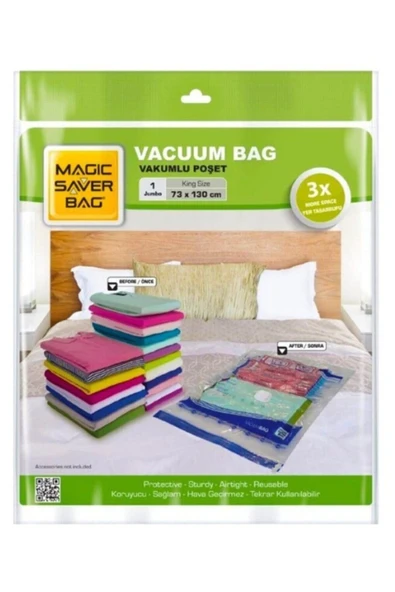 MAGİC SAVER Vakumlu Hurç Jumbo 73x130 - Neopren - Turuncu ürün görseli 1