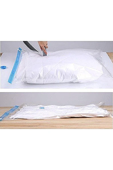 baharingo Vakumlu Poşet - Vakumlu Hurç - Vakumlu Torba - Büyük Boy (73 Cm X 130 Cm ) 5 Adet ürün görseli 1