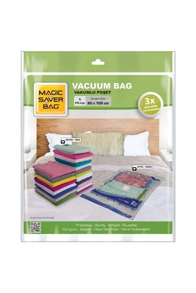 MAGİC SAVER Bag Tekli Vakumlu Poşet (xxl 80*100) ürün görseli 1