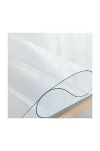 polset Cam Görünümlü Şeffaf 1,5 mm Kalın Pvc Masa Örtüsü 80x120 cm ürün görseli 1
