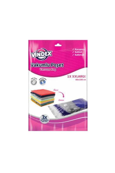 Vindex Vakumlu Hurç XXL 80 x 100 cm ürün görseli 1