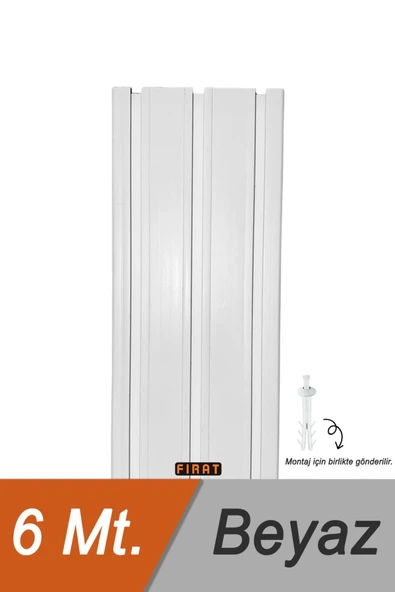 FIRAT 3'lü 3 Raylı Perde Rayı Korniş 2Metre ürün görseli 1