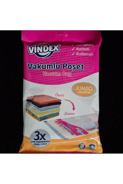 Vindex Vakumlu Hurç Poşet 73x130 1 Adet ürün görseli 1
