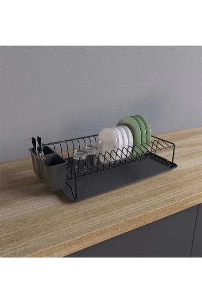 Zenda Home Metal Tek Katlı Bulaşıklık ürün görseli 1