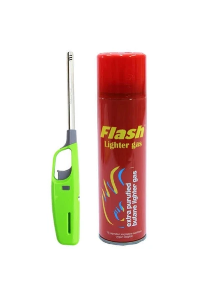 Flash Uzun Mutfak Çakmağı ve Çakmak Gazı ürün görseli 1